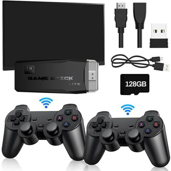 Console De Jeux Rétro 20 000+ Jeux - 2 Manettes Sans Fil - Plug & Play HDMI - Mini Arcade Famille (P1-Max)