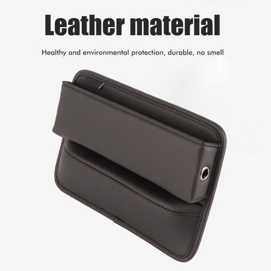 2 Rembourrages Latéraux Pour Siège Auto - Simili Cuir Noir - Pour Combler Les Espaces Et éviter De Perdre Objets Dans La Voiture