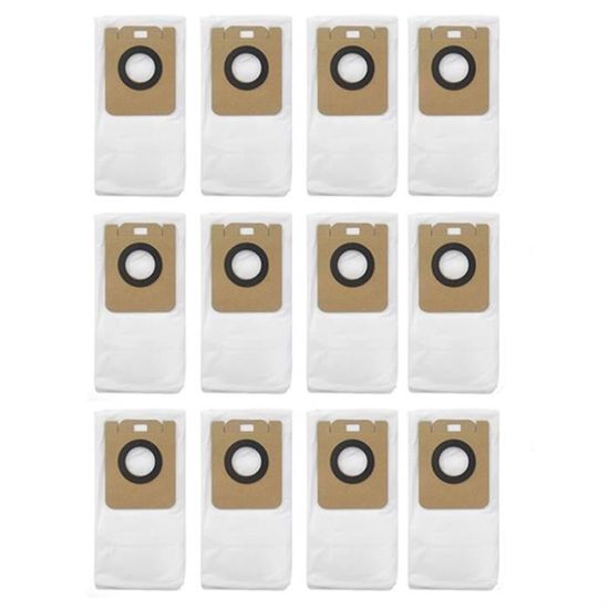 12 Sacs à Poussière Rechange Pour Dreame D10 Plus - 2,5L, Avec Charbon Actif, Filtration Multicouche