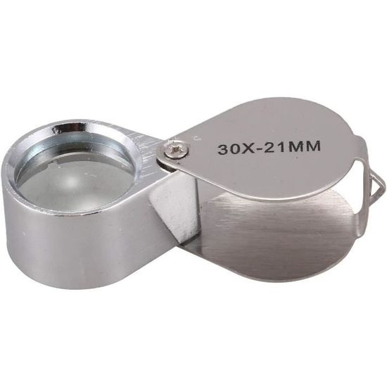 Loupe œil De Bijoutier 30 X 21 Mm - Grossissement X10 Ou X20 ?, Avec étui De Protection