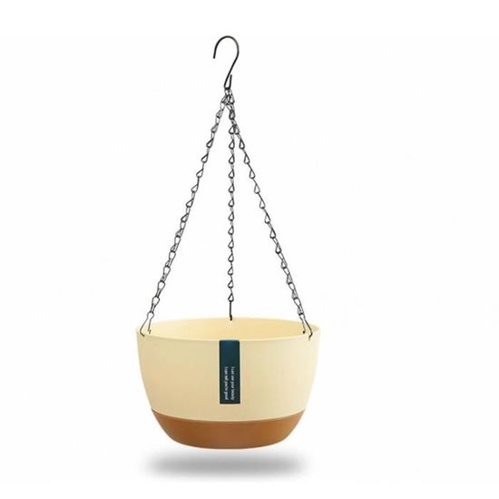 Blanc Panier De Fleurs à Suspendre,Jardinières Suspendues, Pots De Fleurs Suspendus Avec Trous De Drainage Et Bouchons Pour Interieur Exterieur 90629359