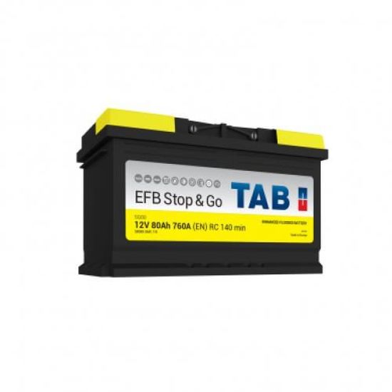 Batterie de démarrage TAB Startamp;Stop EFB L4 SG80 12V 80Ah 760A