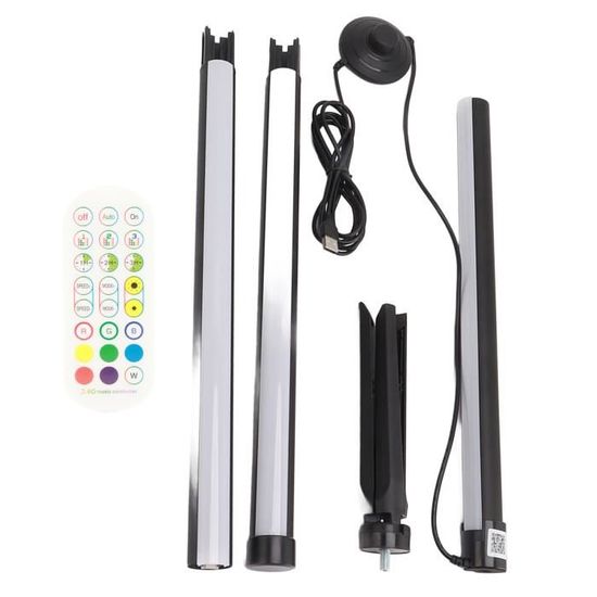 Bâtons Lumineux LED Rechargeables - 241 Modes, Synchronisation Musique, 10 000 Couleurs - Pour Jonglage, Danse, Festivals - USB-C - 3