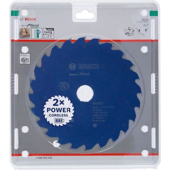Bosch 2608644057 Expert Cirkelzaagblad - 210 x 30 x 56T - Hout - Carbide