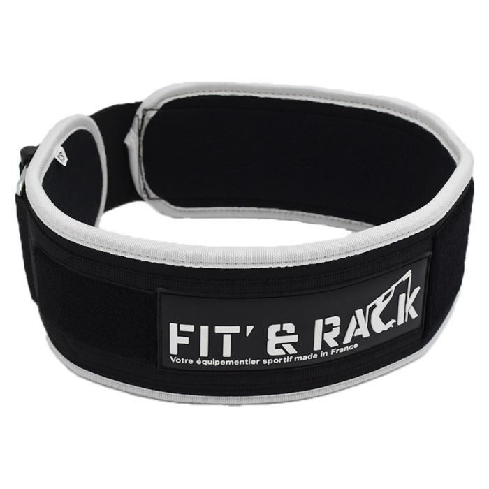 Ceinture Wod Fit & Rack - blanc/noir - S