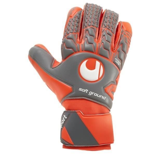 Paume Latex Soft AERORED SOFT HN COMP Coupe Semi-N/égative UHLSPORT Gant gardien football Homme