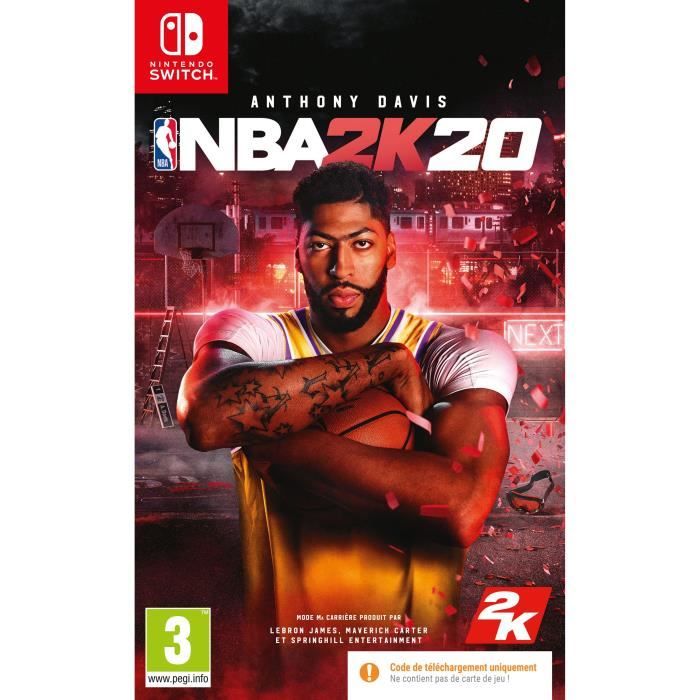 NBA 2K20 Jeu Nintendo Switch - Code in a box