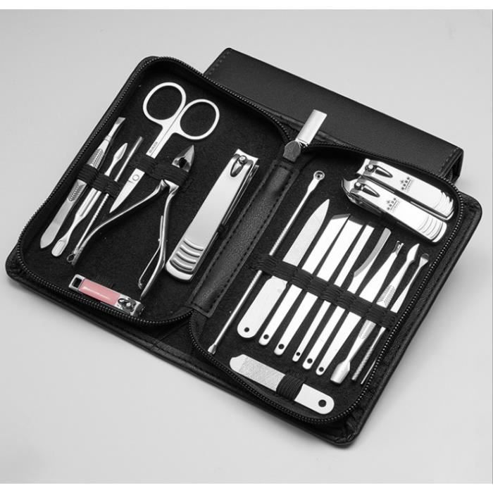 Ensemble de coupe-ongles en acier inoxydable Pince à manucure de beauté Ensemble de couteaux Outil cadeau