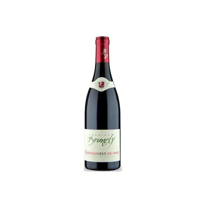Châteauneuf-du-Pape Rouge 2017 - 75cl - Domaine Brunely - Vin AOC Rouge de la Vallée du Rhône - Cépages Grenache, Syrah, Mourvèdre