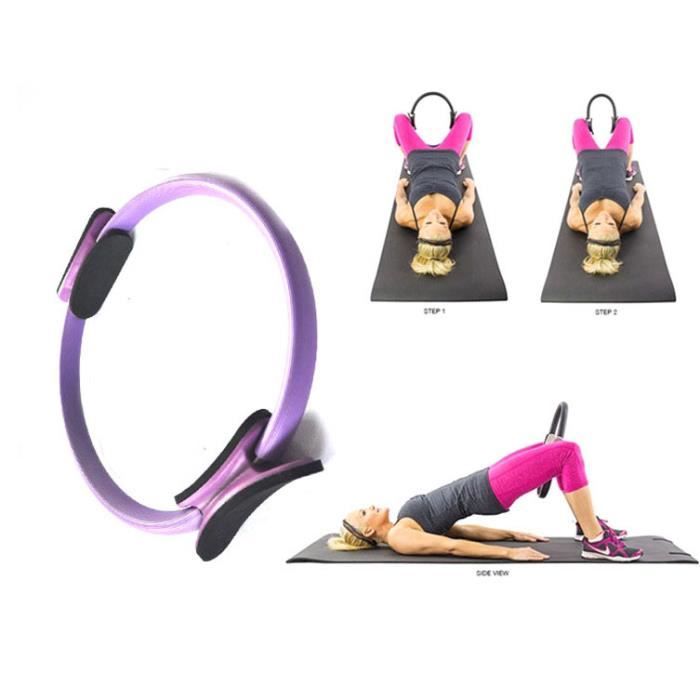 Anneau Pilate VIOLET Elastique de Résistance Cercle Magique Telg trainer pour Yoga Fitness Musculation
