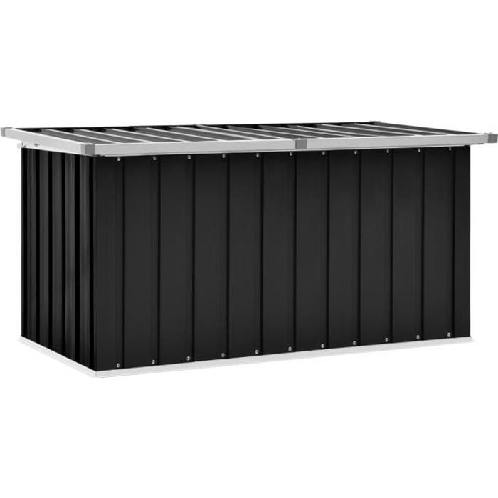 Nouveau - Coffre de rangement de jardin Malle de rangement - Coffre D'extérieur Anthracite 129x67x65 cm #38947