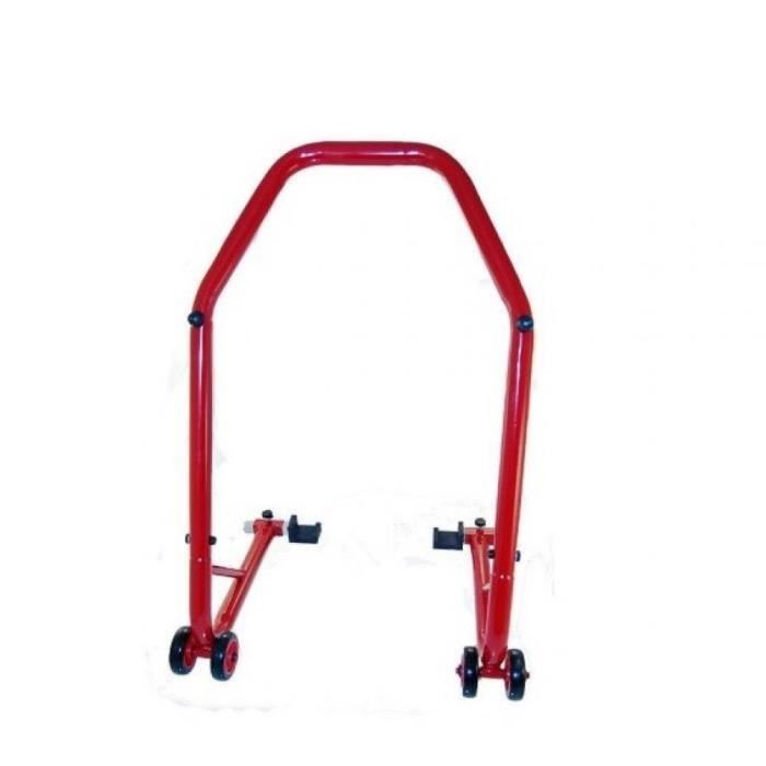 Béquille de paddock stand de roue arrière One rouge moto circuit