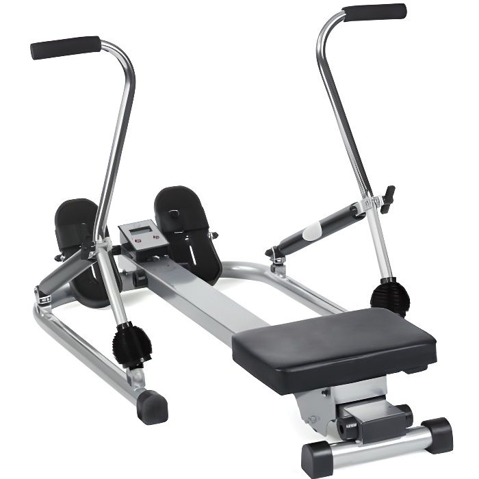 Rameur d'appartement scandinave - Compteur LCD 5 fonctions - O'fitness