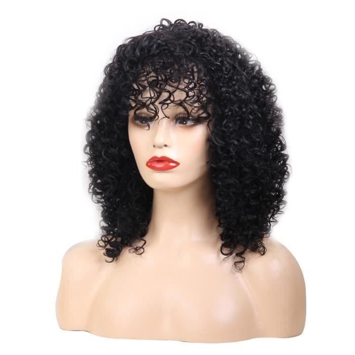 Perruque de modeAdjustable Gradient Color Haircut Wigs Short Human Hair Synthetic PS Wig Cap QXH80321087A_SAN885 Ve49666