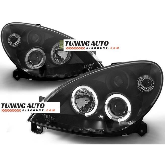 Phares avant Citroen xsara 09.00 - 10.04 angel eyes noir