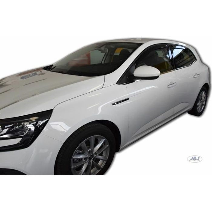 | Deflecteurs d'Air déflecteurs de vent Compatible avec Renault Megane IV Htb 5 P 2016-prés 4 pièces