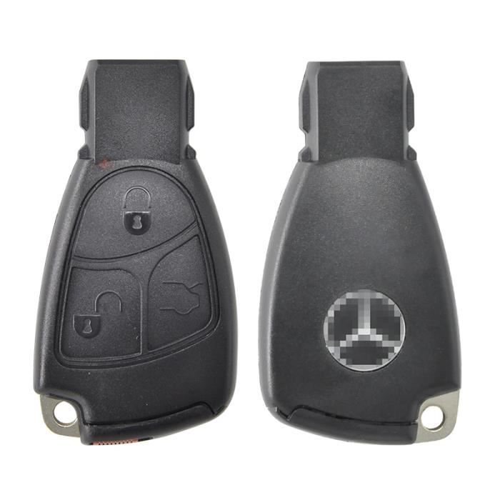Taille -3 bouton coque de clé télécommande, pour Mercedes Benz classe A B C E W203 W204 W205 W210 W211 W212 W221