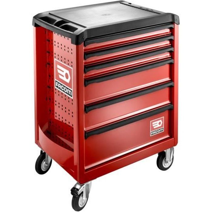 Servante Roll M3 6 tiroirs Rouge Facom