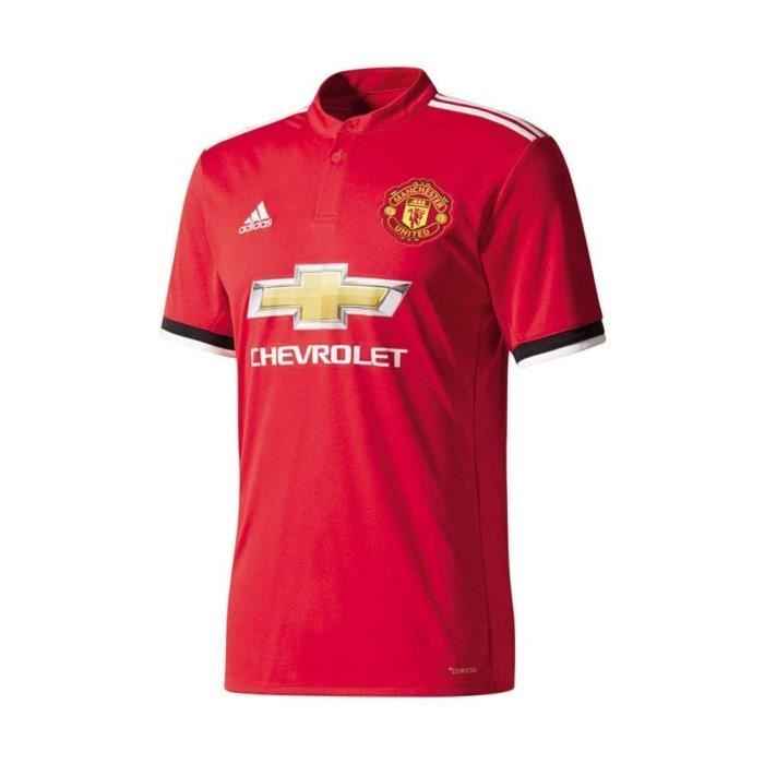 ADIDAS Maillot de football Manchester United Domicile 17 - Enfant garçon - Rouge