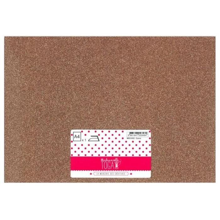TOGA Glitter Thermocollant Cuivre A4