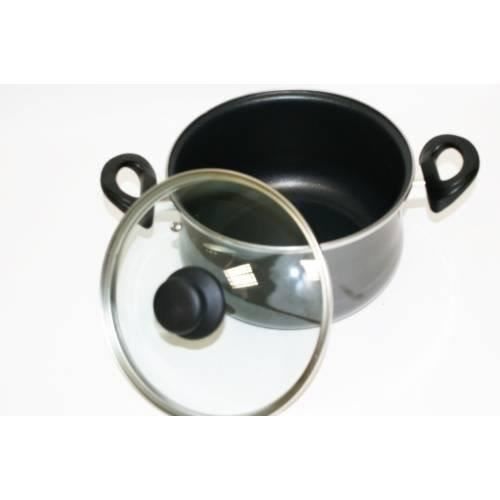MARMITE VITRINOR Ø 22 CM NOIRE EMAIL INDUCTION