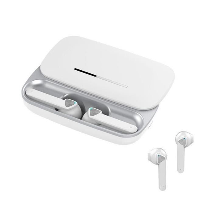 BE36 White -écouteurs sans fil Bluetooth TWS,oreillettes étanches DSP,réduction de bruit,pour xiaomi huawei iphone
