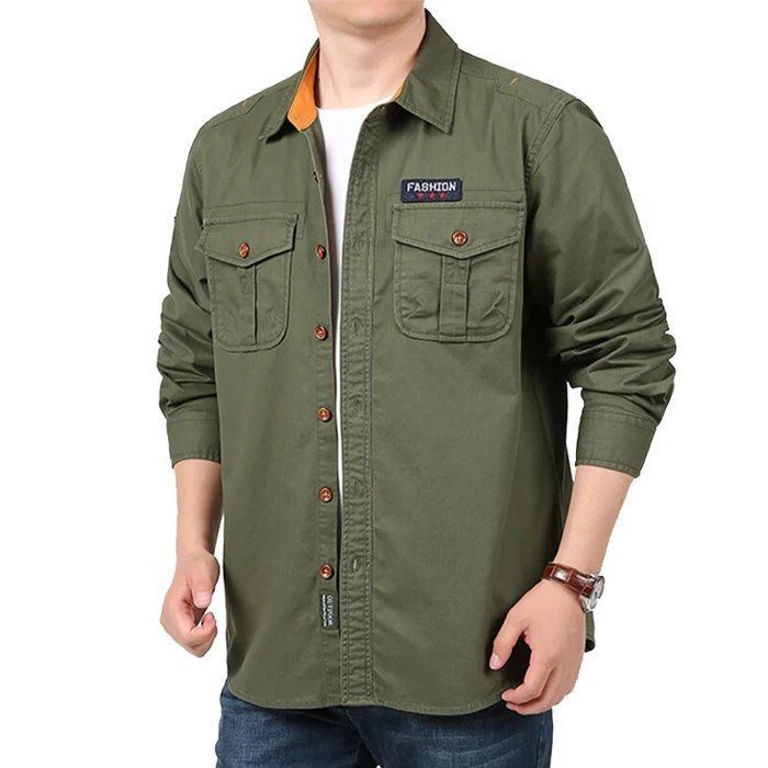 Chemise Simms Homme Gris L – Tencel Coton – Manches Courtes – Poches De Pêche – Occasion