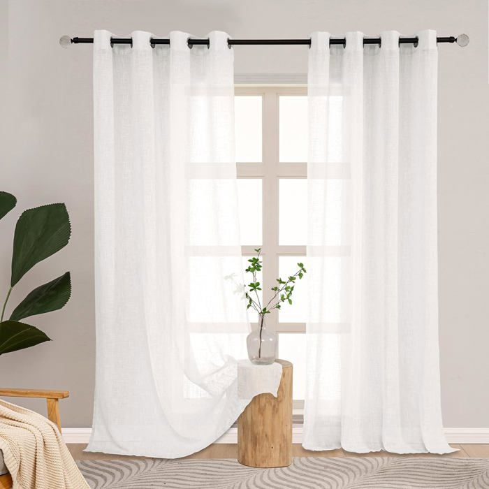Lot De 3 Rideaux Blancs - Occasion état Neuf - Diverses Dimensions