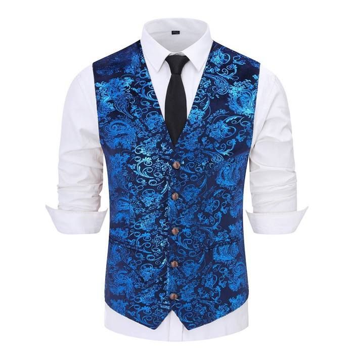 Gilet De Costume Homme Allthemen - Slim Fit Business Casual Avec Boutonnage Simple