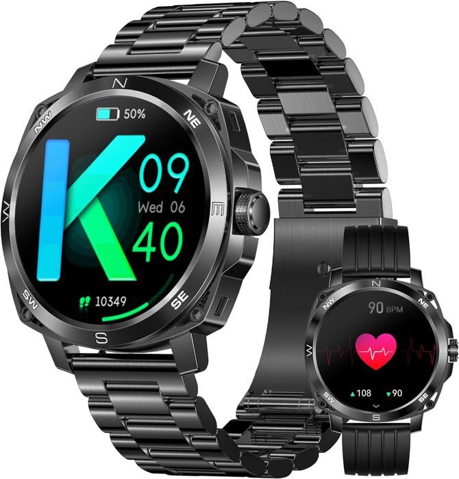 Montre Connectée Femme Avec Appels Bluetooth,1.83'' Smartwatch Avec