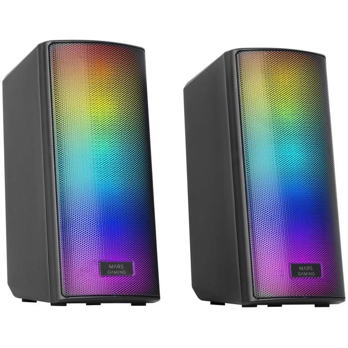 Haut-Parleurs Mars Gaming MSRGB2 – 15W, Bluetooth 5.3, Éclairage RGB Dynamique - vue 10
