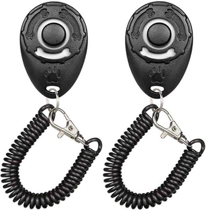Clicker - YYV - Paquet de 2 - Sifflet pour chien - Dressage professionnel - Couleurs multiples