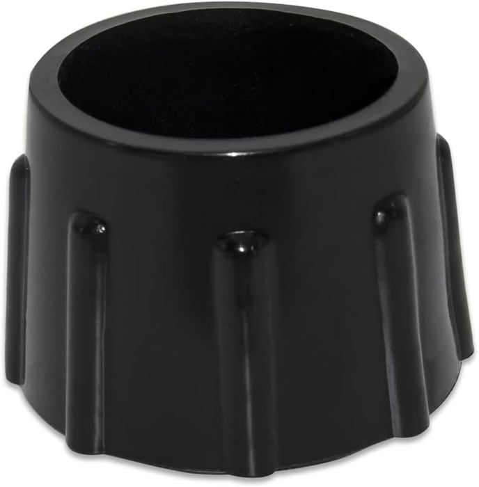 Lot de 4 Embouts de Protection de Sol en Caoutchouc synthétique antidérapants pour Meubles Ronds Diamètre 35 mm 35 cm Noir