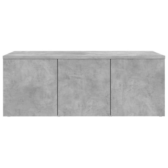 Meuble TV discount - GKK - Console TV avec 3 tiroirs - Gris béton 80x34x30 cm Bois dingénierie @3790
