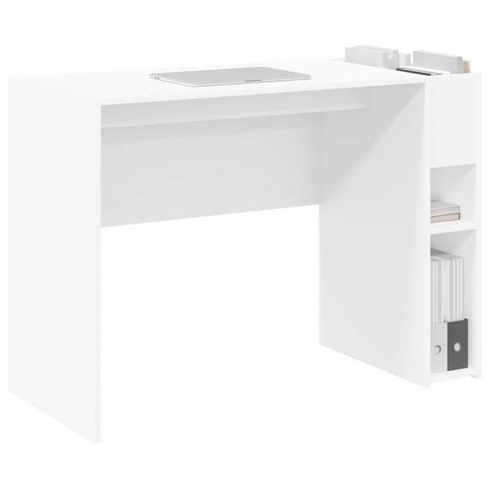 Bureau Blanc CLOUD Table à écrire Pour 1 personne Blanc 109x50x78 cm bois dingénierie BBB1174