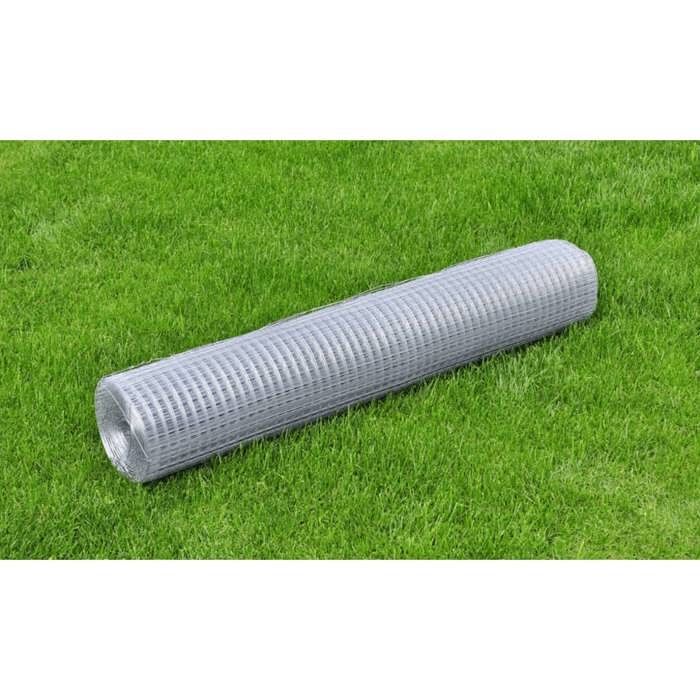 BURKE@ Argent Grillage pour volière acier galvanisé 25x1 m argenté 10.55 kg Haute qualité A72