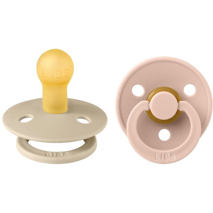 Bibs Colour Natural Rubber Size 1: 0+ months tétine Woodchuck / Blush 2 pcs - vue 2