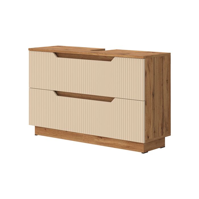 Meuble sous vasque simple Lotta 99.4x62.5cm avec 2 tiroirs Cachemire Vicco 58673