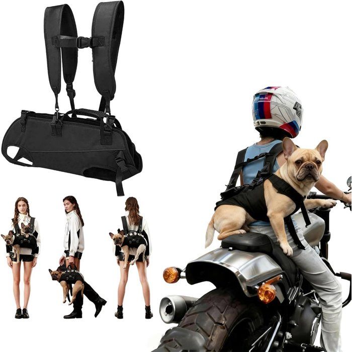 Sac à dos transport chien 3-en-1 taille L - Tissu Oxford - Pour chiens 7 7-12 2kg - Promenades et vélo
