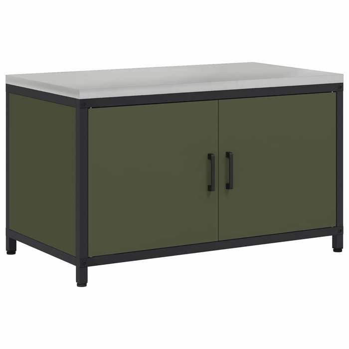 Armoire/Organisateur de Cuisine 1 PC - Buffet de cuisine - Vert olive 60x50x92cm Acier FZ71827