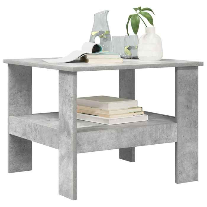 Petite Table - Gris - Table basse/du Thé - Gris béton 57x55x45 cm Bois dingénierie T6289