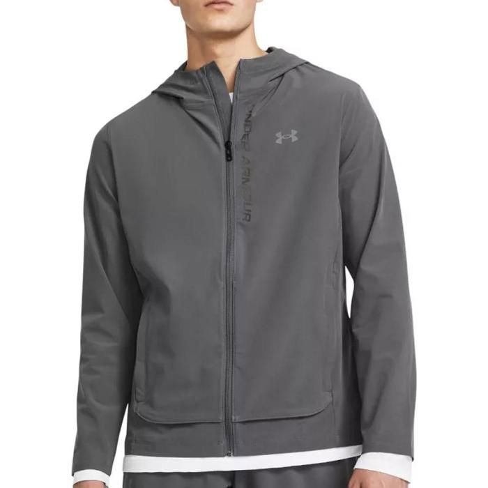 Sweat Zippé Homme Gris Under Armour Outrun