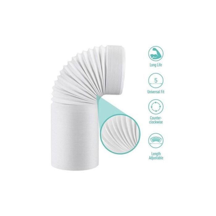 Tuyau Clim Mobile 13 cm Flexible 32-150 cm Universel & Évacuation Efficace