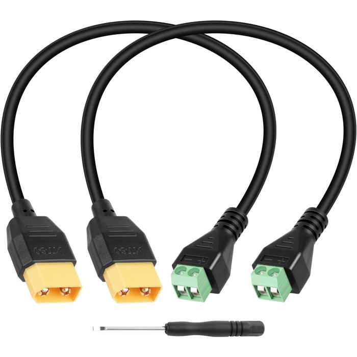 XT60 2 Pin Terminal Converter Adapter Cable XT60 Seamless Connector Adapter Cable for Portable Power Station Drone XT60 2 Pin Terminal Converter Adapter Cable XT60 Seamless Connector Adapter Cable for Portable Power Station Drone