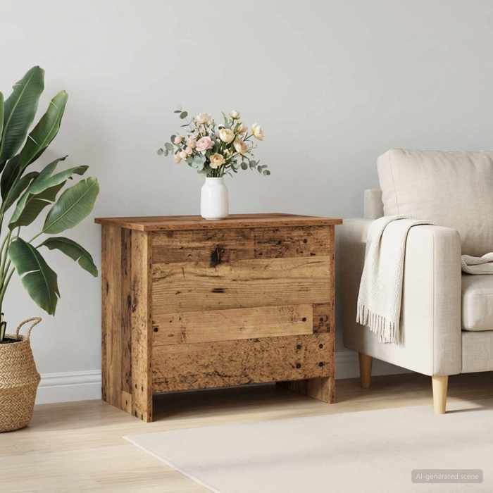 vidaXL Coffre de rangement avec stockage Bois ancien 60 x 40 x 50 cm 8011257