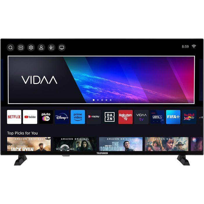 Premium TV 50W80AEZC Smart TV QLED 50 Pouces 4K Ultra HD Fire TV HDR Dolby Vision WiFi HDMI
