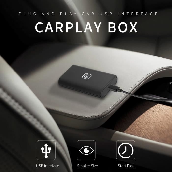 Noir pour carplay - Adaptateur Carplay filaire à sans fil, Mazda, Toyota,  Nissan, Camry, Suzuki, Cristaux, Su