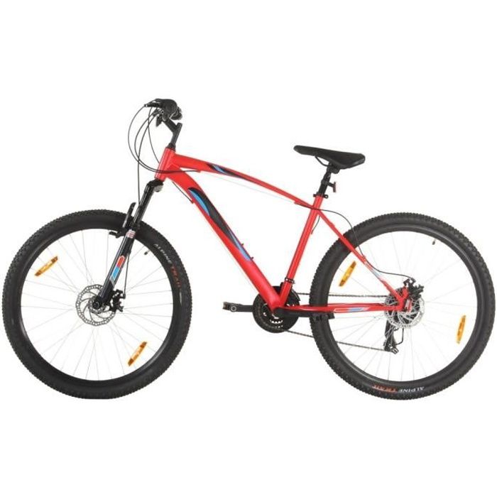 Vélo de montagne 21 vitesses Roues 29 pouces Cadre 48 cm Rouge