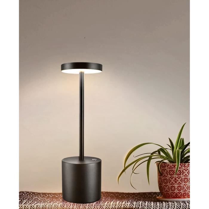 Ecvivk Lampe de table LED d'extérieur sans fil - Lampe de chevet à
