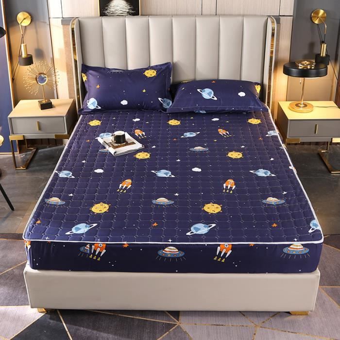 Drap De Lit Imperméable Et Anti-poussière - Taille 200x230 Cm, Lavable, Protection Complète Du Matelas - 7
